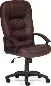 Кресло офисное TetChair СН9944, кож/зам, коричневый, 36-36