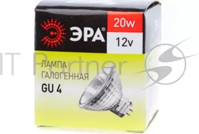 Лампа галогенная ЭРА GU4 MR11 20W 12V 30Cl 10/200/8400