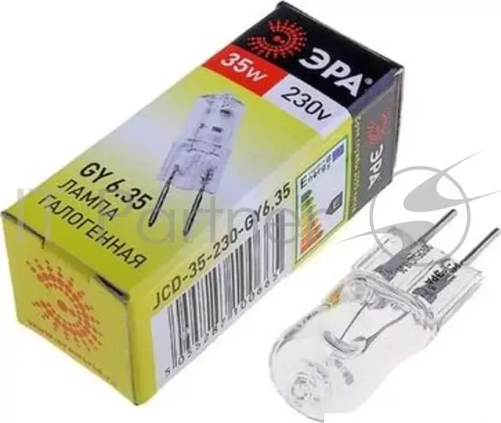 Лампа галогенная ЭРА GY6.35 JCD 35W 230V 100/1000/35000