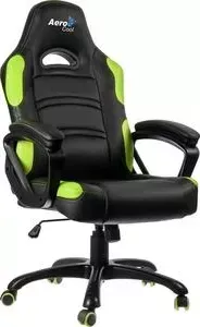 Кресло офисное AEROCOOL геймеров AC80C-BG черно-зеленое