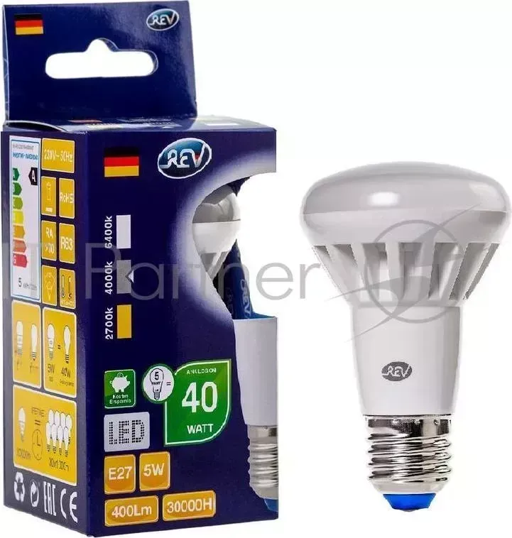 Лампа светодиодная REV RITTER 32335 8 R50 E27 5W 4000K Noname 8 5W