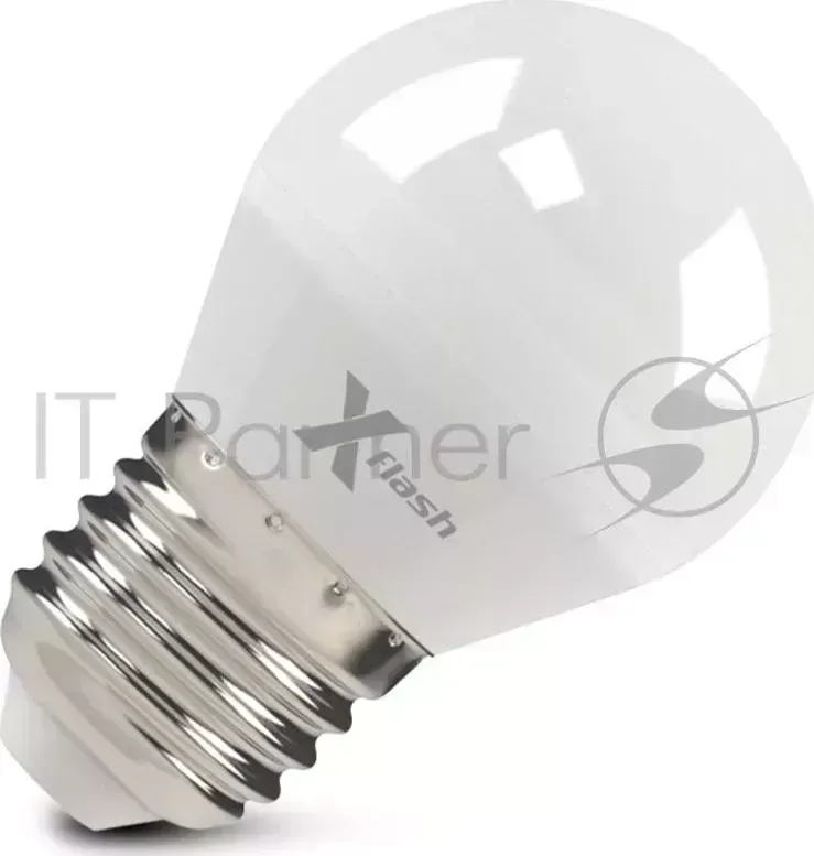Лампа X-FLASH XF-E27-G45-6.5W-4000K-230V Шар. Е27. 4000К. 490лм.X6