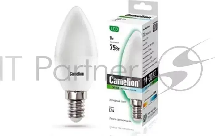 Лампа светодиодная CAMELION LED8-C35/845/E14 8Вт 220в