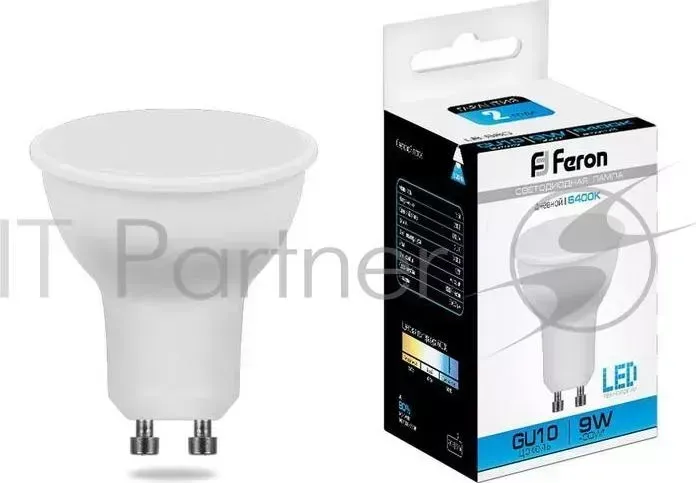 Лампа светодиодная FERON 25844 (9W) 230V GU10 6400K, LB-560