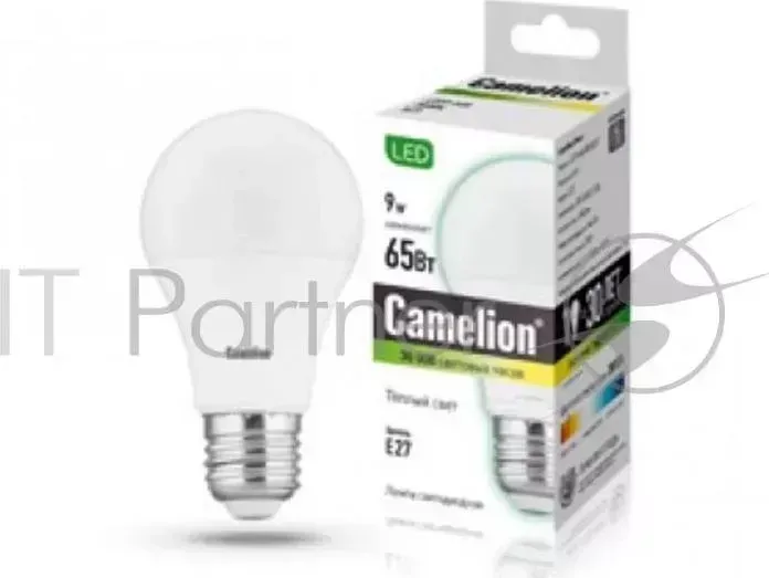 Лампа светодиодная CAMELION LED9-A60/830/E27 9Вт 220В Е27 3000К