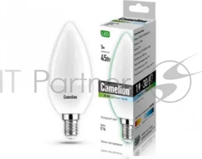 Лампа светодиодная CAMELION LED5-C35/845/E14 5Вт 220В Е14 4500К