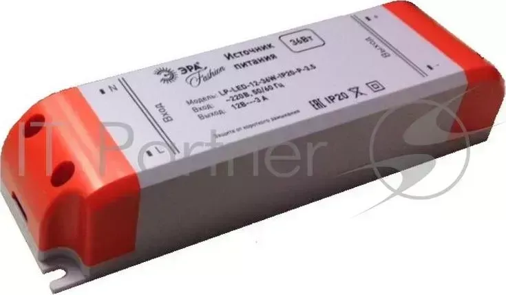 Блок питания ЭРА LP 12 36W IP20 P 3,5 36Вт IP20