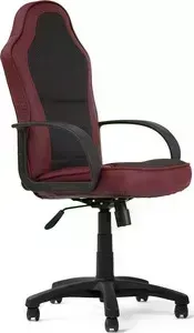 Кресло офисное TetChair KAPPA кож/зам+ткань, бордо+серый, 36-7/15-1
