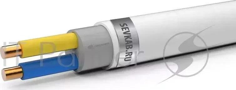 Кабель СЕВКАБЕЛЬ NYMнг A LS 2х1,5ок N 100м ГОСТ IEC 60227 4 2011