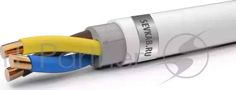 Кабель СЕВКАБЕЛЬ NYM 3х1,5ок N,PE 100м ГОСТ IEC 60227 4 2011