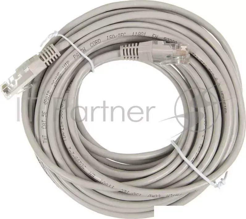Кабель Патч-корд Lanmaster UTP TWT-45-45-10-GY вилка RJ-45-вилка RJ-45 кат.5е 10м серый ПВХ (уп.:1шт) LANMASTER -