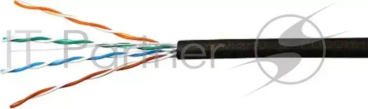 Кабель SkyNet Light UTP outdoor 4x2x0,46, медный, FLUKE TEST, кат.5e, однож., 100 м, box, черный
