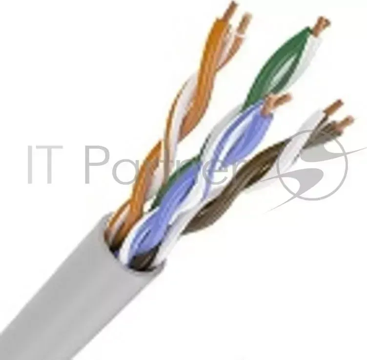 Кабель связи витая пара ШПД U/UTP, кат.5E 24AWG, 4х2х0,48мм solid, PVC, 305м, серый Кабель связи витая пара ШПД U/UTP, кат.5E 24AWG, 4х2х0,48мм solid, PVC, 305м, серый