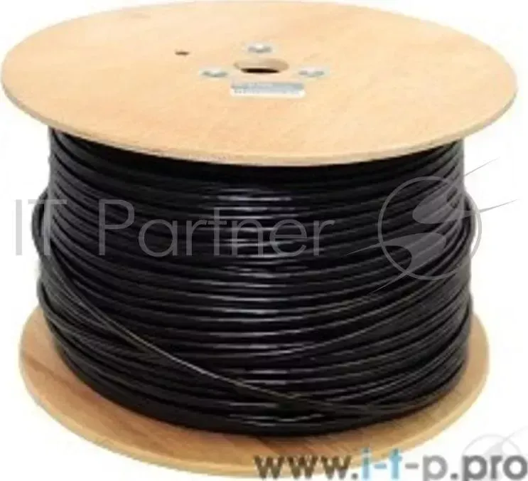 Кабель Telecom UTP кат. 5e 4 пары 305м 0.5mm CU внешний, черный UTP4 TC1000C5EN P CU OS