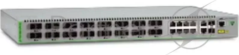 Коммутатор Allied telesis 24 x 10/100T ports and 4 x 100/1000X SFP (2 for Stacking), Fixed AC power supply, EU Power Cord Allied Telesis 24 x 4 x (2 AC EU