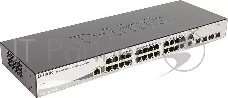 Коммутатор D-LINK DES-1210-28/ME/B3B Управляемый 2 уровня с 24 портами 10/100Base-TX, 2 портами 100/1000Base-X SFP и 2 комбо-портами 100/10