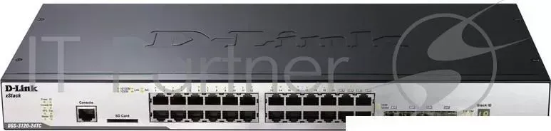 Коммутатор D-LINK DGS-3120-24TC 24-Port Managed L2+ Gigabit physical stacking