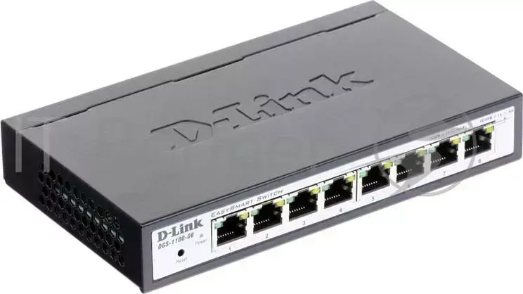 Коммутатор D-LINK DGS-1100-08/A1A Управляемый компактный EasySmart с 8 портами