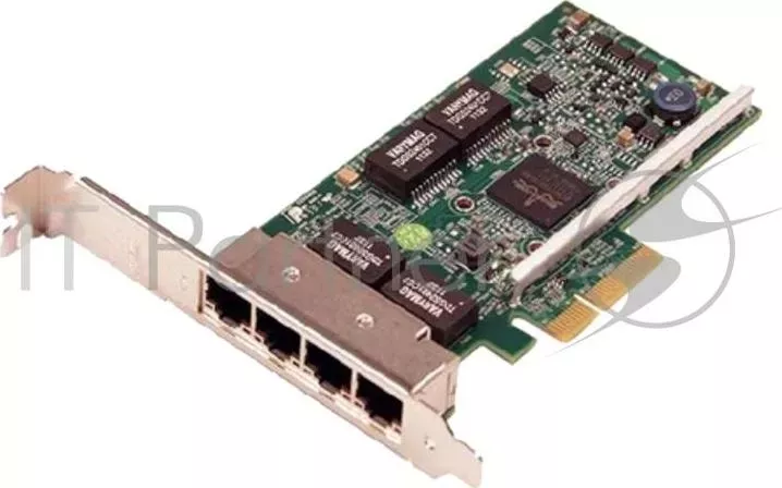 Сетевая карта для серверов ДЕЛЛ Broadcom 5719 Quad Port 1GbE, PCIE x4 v2 (5.0GT/s), Full Height DELL x4 v2