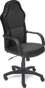 Кресло офисное TetChair KAPPA кож/зам+ткань, черный+серый, 36-6/15-1