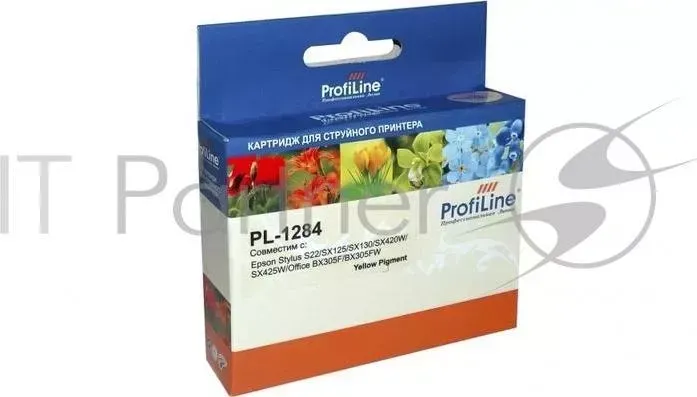 Картридж PL-1284 для принтеров Epson StylusS22/SX125/SX130/SX420W/SX425W/Office BX305F/BX305FW Yellow пигментные PROFILINE ProfiLine