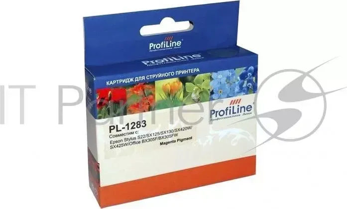 Картридж PL-1283 для принтеров Epson StylusS22/SX125/SX130/SX420W/SX425W/Office BX305F/BX305FW Magenta пигментные PROFILINE ProfiLine