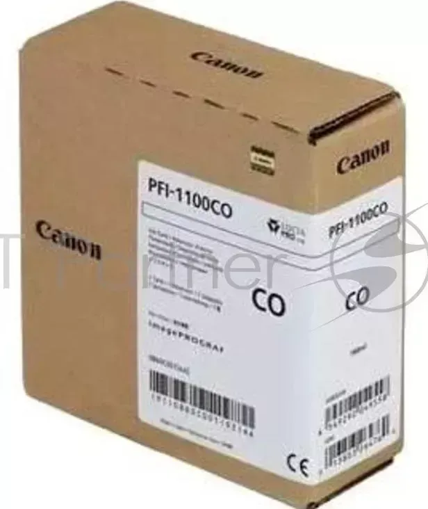 Картридж CANON PFI 1100 CO Chroma Optimizer/Gloss 0860C001 прозрачный глянцевый оптимизатор цвета, 160 мл., для imagePROGRAF PRO 2000, PRO 4000, PRO 4000S, PRO 600