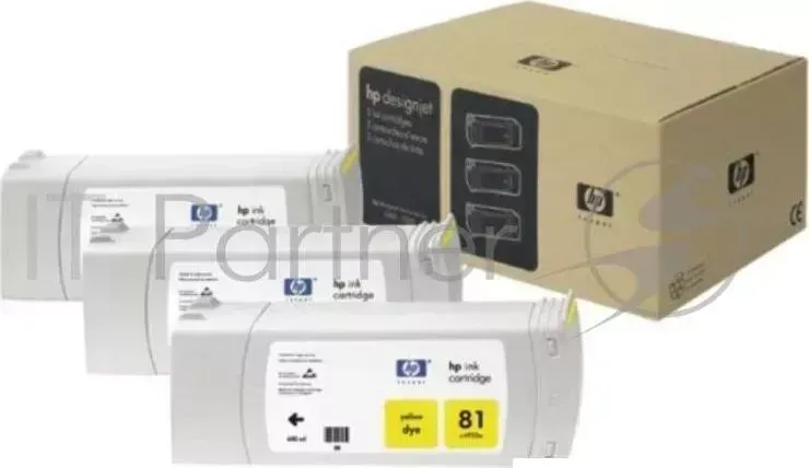 Картридж струйный HP C5069A желтый x3уп. для HP DJ 5500/5500ps/5000/5000ps (680мл) Hewlett-Packard HP yellow 3*680ml DJ 5000/5500