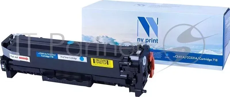Картридж NVPrint совместимый HP CE411A/CC531A/Canon 718 Cyan для LaserJet Color M351a/M375nw/M451dn/M451dw/M451nw/M475dn/M475dw/CP2025/CP2025dn/CP2025n/MFP CM2320fx/CM