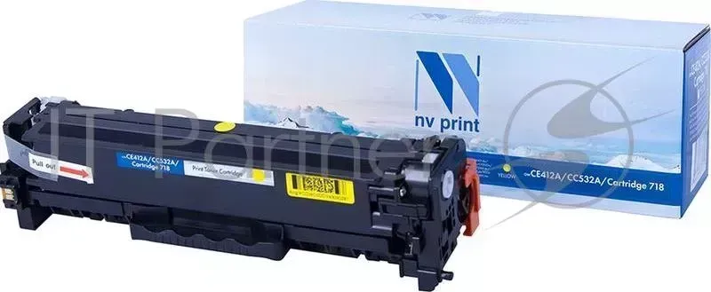 Картридж NVPrint совместимый HP CE412A/CC532A/Canon 718 Yellow для LaserJet Color M351a/M375nw/M451dn/M451dw/M451nw/M475dn/M475dw/CP2025/CP2025dn/CP2025n/MFP CM2320fx/