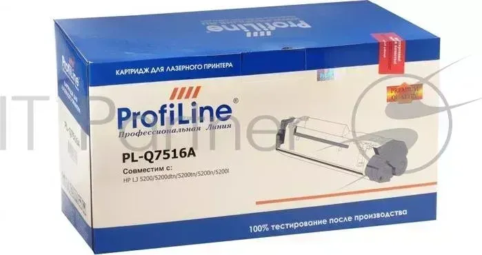 Картридж PL-Q7516A/509 для принтеров HP LJ 5200/5200dtn/5200tn/5200n/5200l/Canon LBP3500/3900/3950/3970 12000 копий PROFILINE HP LJ ProfiLine