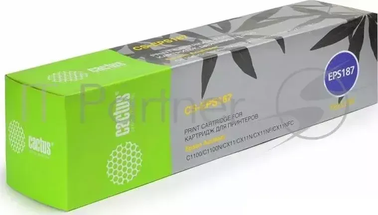Картридж CACTUS CS EPS187 для Epson AcuLaser C1100/C1100N/CX11/CX11N/CX11NF/CX11NFC yellow,4000стр