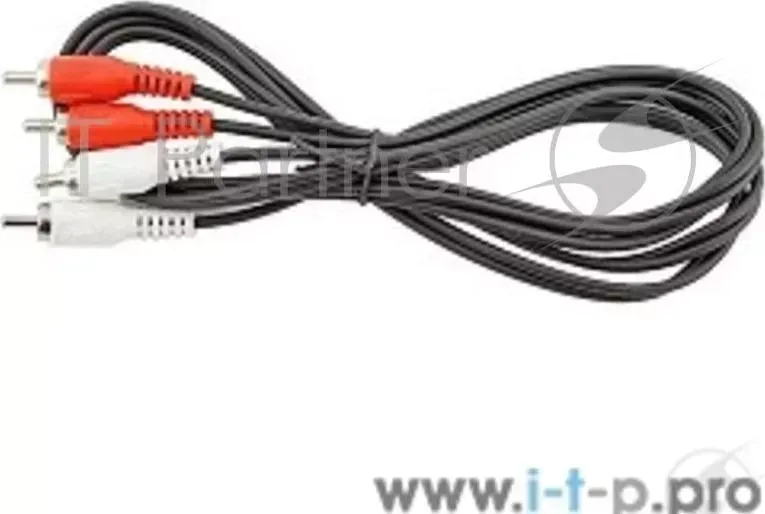 Кабель VCOM VAV7158 1.5M 2xRCA M 2xRCA M черный 1,5m