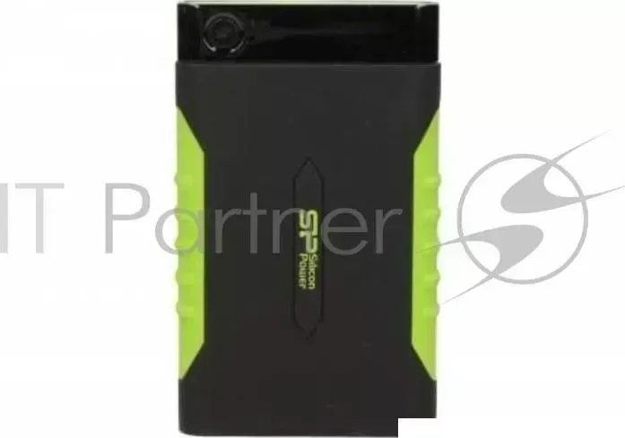 Жесткий диск SILICON POWER USB 3.0 2Tb SP020TBPHDA15S3K A15 Armor 2.5" черный/зеленый
