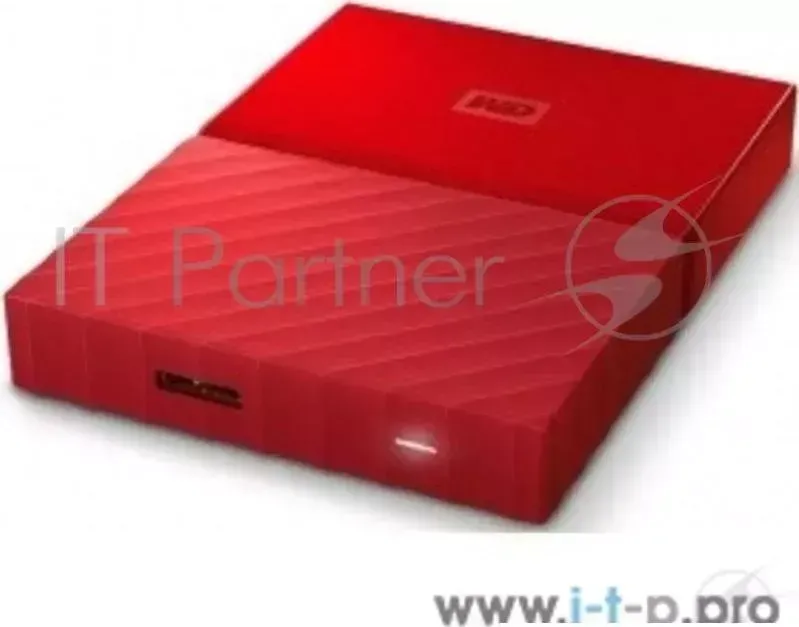 Внешний жесткий диск 2.5" WD (WDBUAX0040BRD-EEUE) 4Tb, USB 3.0, красный, retail (My Passport) WESTERN DIGITAL WD