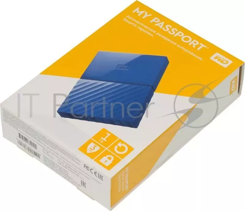 Внешний жесткий диск USB3 1TB EXT. 2.5" BLUE WDBBEX0010BBL-EEUE WDC