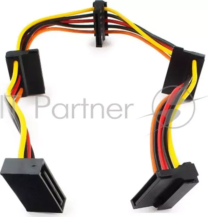 Кабель Cablexpert Кабеля питания SATA, 4x15pin(M)/15pin(F), 40см (CC-SATAMF-03)