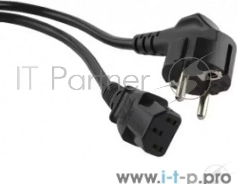 Кабель питания компьютера Hyperline PWC IEC13 SHM 10 BK Shucko C13 3x1.00 , 10A, угловая вилка, 10 м