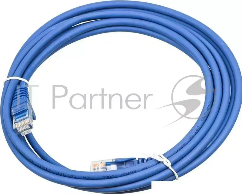 Кабель Патч-корд Lanmaster UTP LAN-PC45/U5E-3.0-BL вилка RJ-45-вилка RJ-45 кат.5е 3м синий LSZH (уп.:1шт) LANMASTER -