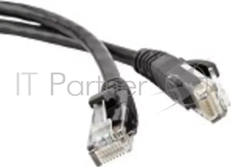 Кабель Патч-корд Lanmaster UTP TWT-45-45-0.5-BK вилка RJ-45-вилка RJ-45 кат.5е 0.5м чёрный ПВХ (уп.:1шт) LANMASTER -