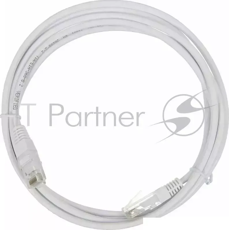 Кабель Патч-корд Lanmaster UTP TWT-45-45-2.0-WH вилка RJ-45-вилка RJ-45 кат.5е 2м белый ПВХ (уп.:1шт) LANMASTER -