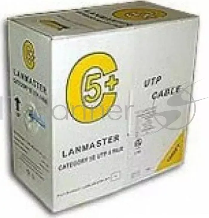 Кабель информационный Lanmaster LAN-5EUTP-BL кат.5е U/UTP не экранированный 4X2X24AWG PVC внутренний 305м синий LANMASTER LAN 5EUTP BL UTP. 4x2. кат 5E. 200Mhz. . . 305 м