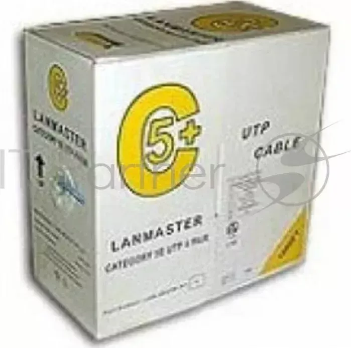 Кабель информационный Lanmaster LAN-5EUTP-GN кат.5е U/UTP не экранированный 4X2X24AWG PVC внутренний 305м зеленый