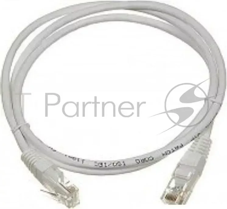 Кабель Патч-корд Lanmaster UTP TWT-45-45-1.0-GY вилка RJ-45-вилка RJ-45 кат.5е 1м серый ПВХ (уп.:1шт) LANMASTER -