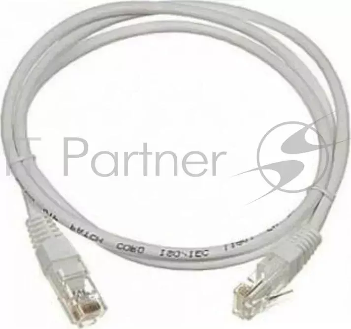 Кабель Патч-корд Lanmaster UTP TWT-45-45-2.0/6-GY вилка RJ-45-вилка RJ-45 кат.6 2м серый ПВХ LANMASTER Patch cord TWT 45 45 2.0/6 GY Cat 6 Grey