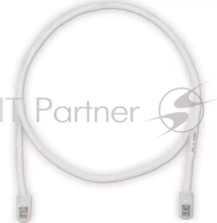 Кабель Патч-корд Panduit UTPCH1MY вилка RJ 45 вилка RJ 45 кат.5е 1м белый ПВХ