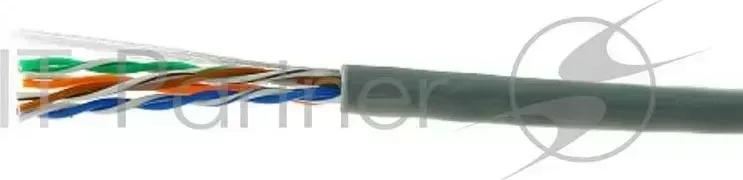 Кабель Cablexpert, UTP5e, 4 пары, 0.51 мм, медь, однож., 305 м, Fluke Test, серый CABLEXPERT , 4