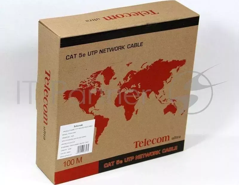 Кабель " Telecom Ultra" FTP 4 пары кат.5е бухта 100м p/n: TFS44150E