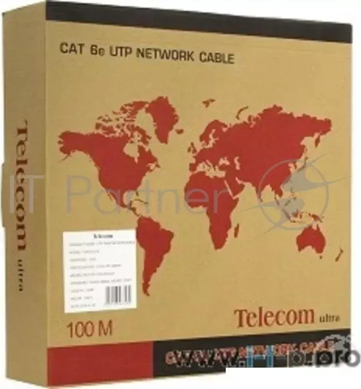 Кабель " Telecom Ultra" UTP 4 пары кат.6 бухта 100м p/n: TU634157