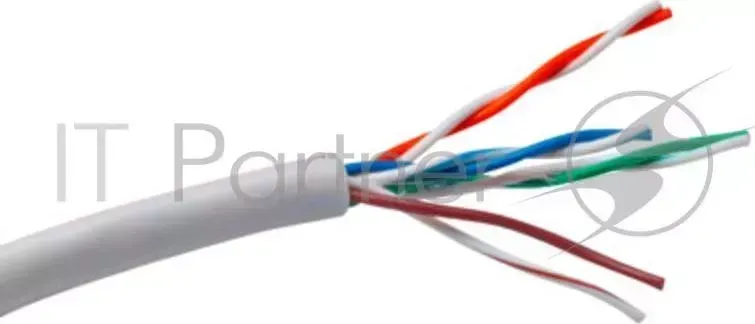 Кабель UTP 4 пары кат.5e Exegate Special CCA, бухта 305м, серый, PVC